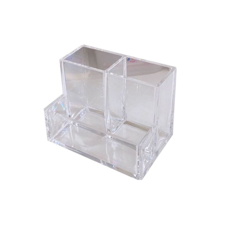 Transparent%20Acrylic%20Pen%20Holder%20New%20Square%20Three%20Grid%20Pencil%20Rack%20Large%20Capacity%20Stationery%20Desktop%20Organizer%20School%20-%20Image%206