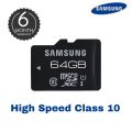 Samsung 64 GB Memory Card Micro SD High Quality Class 10-48MB Sequential Read Speed 13MB Sequential Write Speed Power.