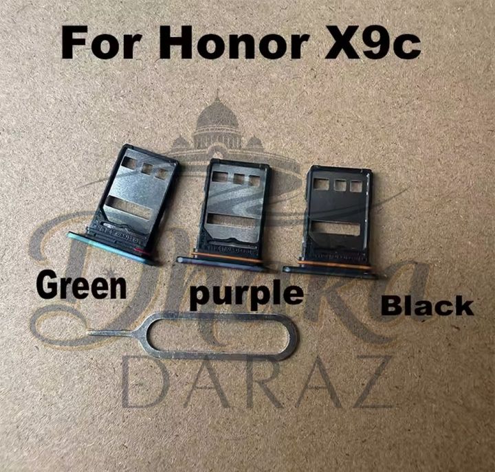 For%20Honor%20X9c%20Sim%20Tray%20Micro%20SD%20Card%20Slot%20with%20Sim%20Ejector%20Pin%20Replacement%20Part%20-%20Image%203