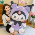 Big Size Sanrio Kuromi Plush Toys Kawaii Stuffed Kuromi Plush Doll Anime Cartoon Ragdoll Dol Home Decor Girls kids Kid Gift. 