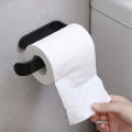 Self-adhesive Non Perforated Wall Roll Paper Holder Toilet Paper Hanger Fresh Film Storage Rack Wall Hanging. 