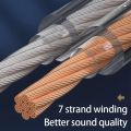 HUALIWEN DIY HIFI Audio Cable Oxygen Free Pure Copper Speaker Cable For Car Audio Home Theater Audio Wire Soft Touch Cable.