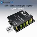 5X ZK-1002L MINI Bluetooth 5.0 DC 5-24V Wireless Audio Digital Power Amplifier Stereo Board 100Wx2. 