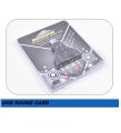 USB Sound Card Audio 3D Sound Card External Adapter. 