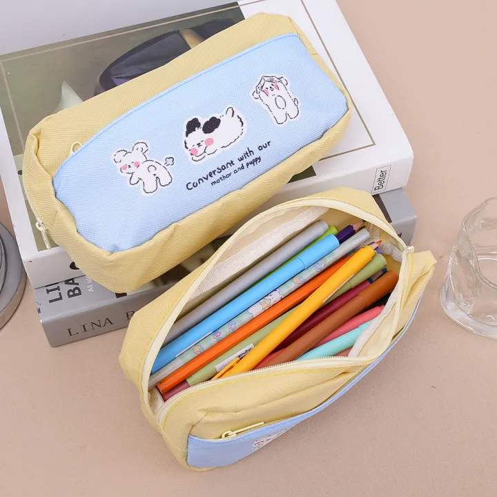 Puppy%20Print%20Zipper%20Pencil%20Bag%20Multi-function%20Stationery%20Case%20Storage%20Bag%20Heart%20Shaped%20Sticky%20Notes%20For%20Student%20School%20Supplies%20-%20Image%204