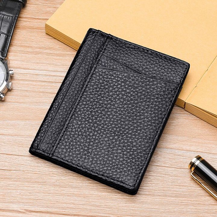 Buylor%20Men's%20Wallet%20Soft%20Super%20Slim%20Wallet%20Genuine%20Leather%20Mini%20Credit%20Card%20Holders%20Wallet%20Thin%20Card%20Purse%20Small%20Bags%20for%20Women%20-%20Image%202