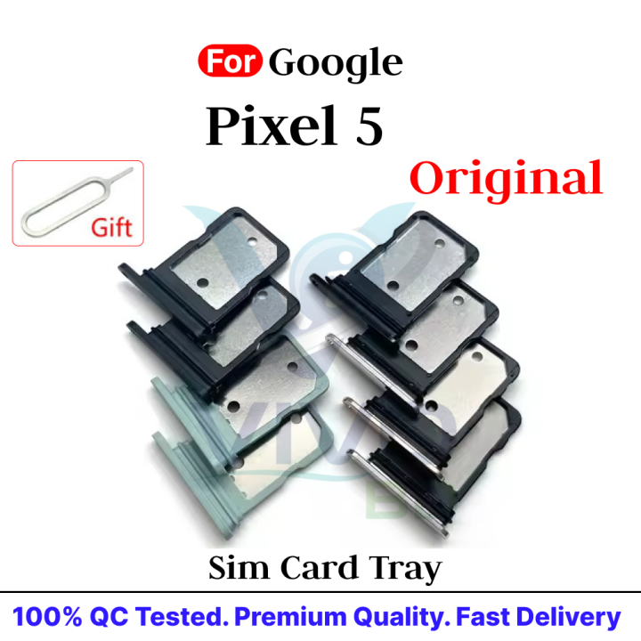 For Google Pixel 5 SIM Card Tray Holder with Sim Ejector Pin Replacement Parts
