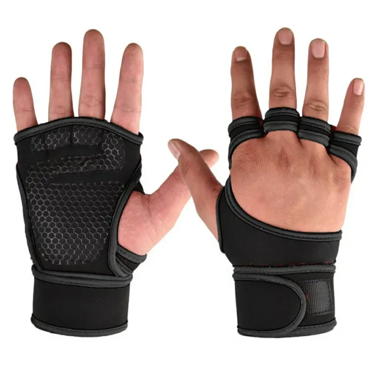 New%201%20Pair%20Weight%20Lifting%20Training%20Gloves%20Women%20Men%20Fitness%20Sports%20Body%20Building%20Gymnastics%20Grips%20Gym%20Hand%20Palm%20Protector%20Gloves%20-%20Image%205