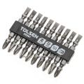 TOLSEN 10Pcs Double End Screwdriver Bits Set (PH2/SL5.5x65mm) Industrial Quality with Magnet 20361 - Kings Trading. 