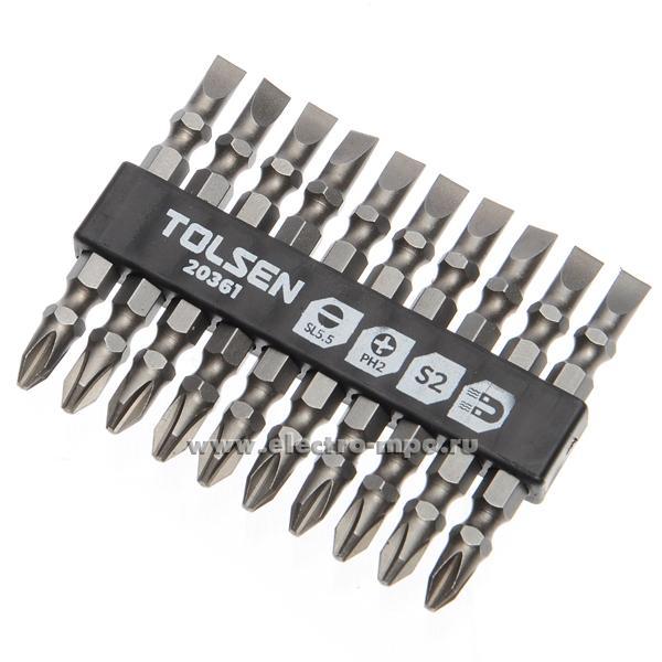 TOLSEN%2010Pcs%20Double%20End%20Screwdriver%20Bits%20Set%20(PH2/SL5.5x65mm)%20Industrial%20Quality%20with%20Magnet%2020361%20-%20Kings%20Trading%20-%20Image%204
