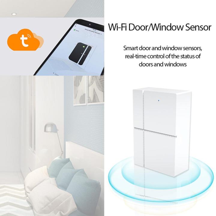 Tuya Wifi Door Window Sensor Detector Alarm Smart life Compatible With Alexa Google Home brand new and good quality