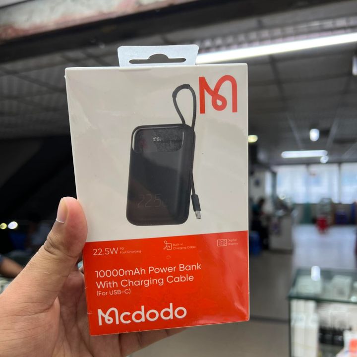 MCDODO MC-325 PD 22.5W 10000mah Power Bank with Type c cable