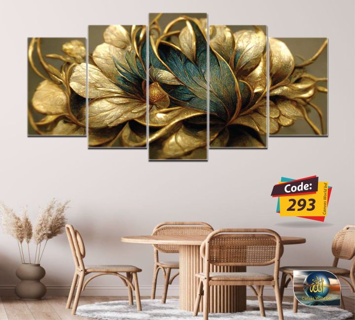 5Pcs In 1 Set Wall Canvas printing | Daraz.com.bd