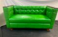 Lacquered Sofa Green (2 seater). 