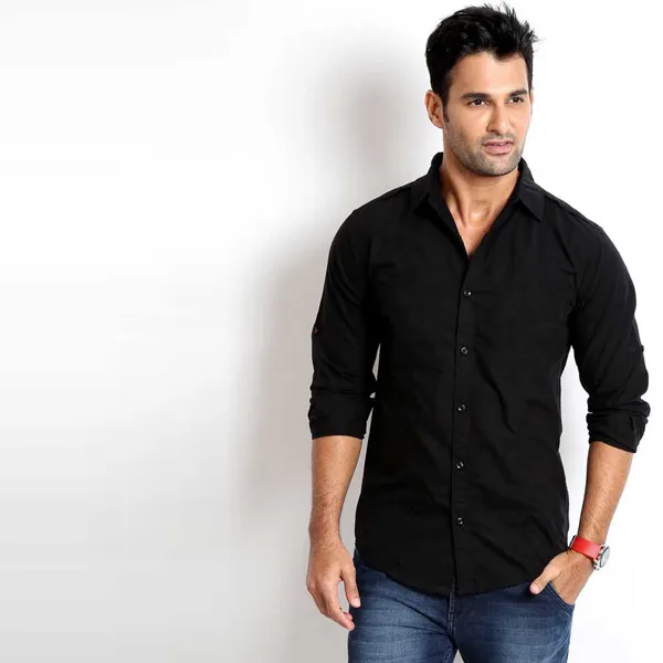 Black%20Cotton%20Casual%20Shirt%20for%20Men%20-%20Image%202