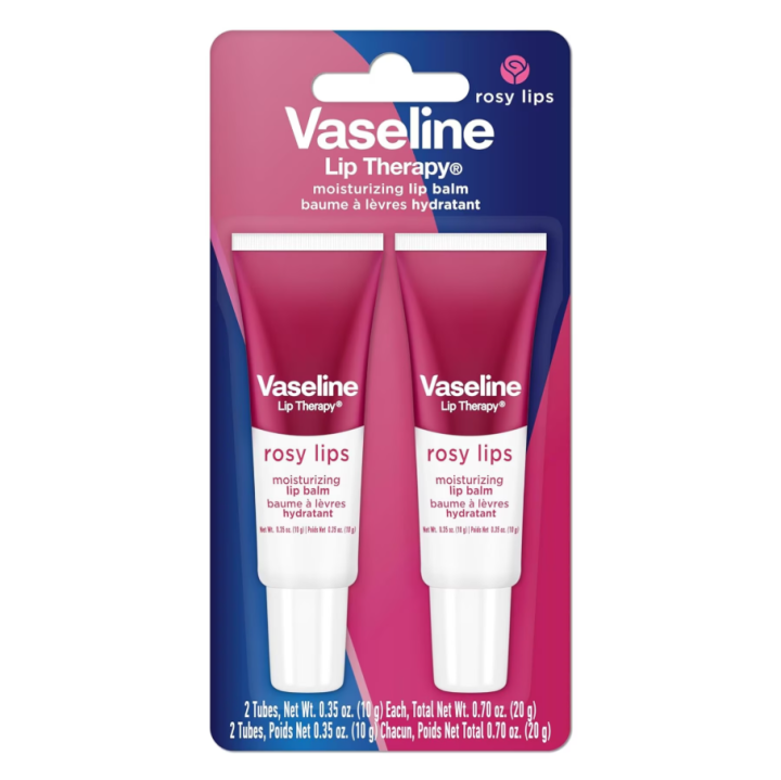 Vaseline Lip Therapy Rosy Lips Moisturizing Lip Balm Twin Pack 20g