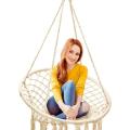 Relax in Style Swing Hang Chair Hammock for Garden Home Patio Yard, Easy to Use and Clean, A Unique Choice for Leisure. 