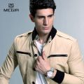 MEGIR Hot Brand Quartz Watches For Men Man's Business White Wristwatch Fashion Three-Eyes Waterproof Luminous Watch For Male. 