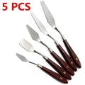 Painting Knife & Spatula Set- 5 pcs Palette Knife Set for Mixing Paints, Thick Paint Applications and More.