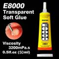 Multi Purpose E8000 Clear Adhesive Sealant Glue for DIY Diamond Shoes Paste Jewelry Crafts Silicone Sealant Glue Thermopaste LCD Screen Replace T-7000 B-7000. 