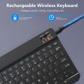 Spanish French Bluetooth Wireless Keyboard Azerty Russian Korean For iPad Mac PC Tablet Cell Phone Laptop And Mouse Mini With N. 