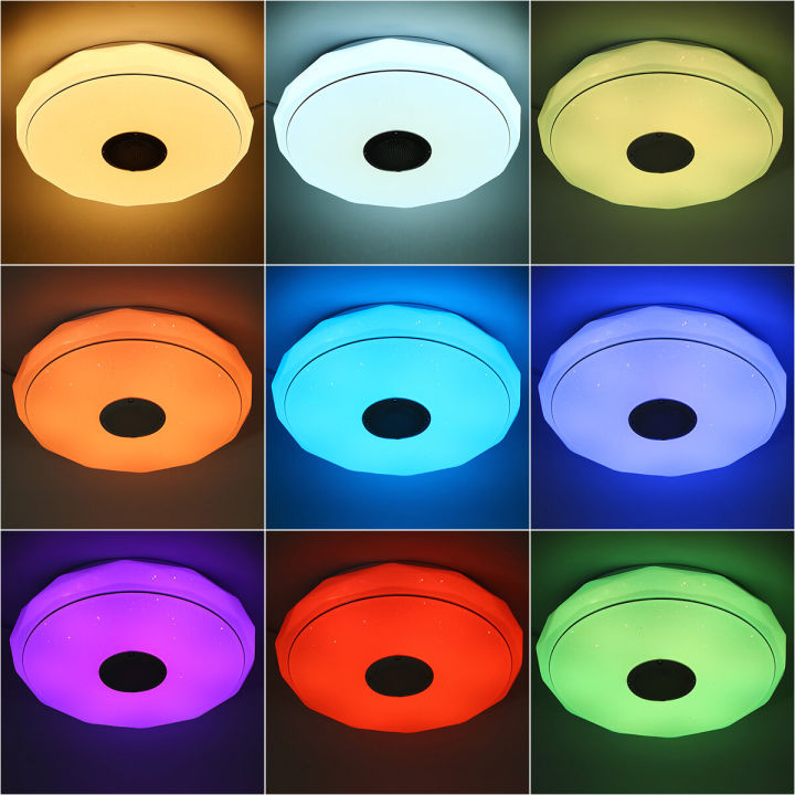 36W/60W%2034CM%20Modern%20LED%20Music%20Ceiling%20Light%20RGB%20bluetooth%20Speaker%20Down%20Lamp%20APP+Remote%20Control%20-%20Image%202
