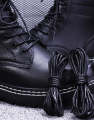 1 Pair Round Waxed Shoelaces For Shoes & Boots. 