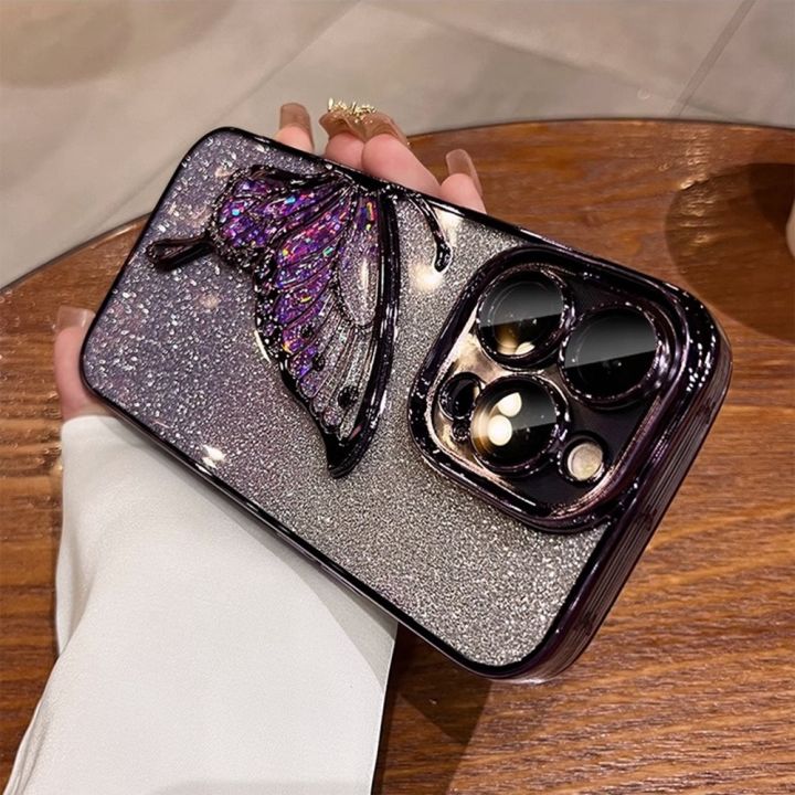 Gradient%20Glitter%20Butterfly%20Phone%20Case%20for%20IPhone%2012%2013%2014%2015%20Pro%20Max%20Soft%20TPU%20Case%20with%20Camera%20Protector%20Shockproof%20Cover%20-%20Image%204