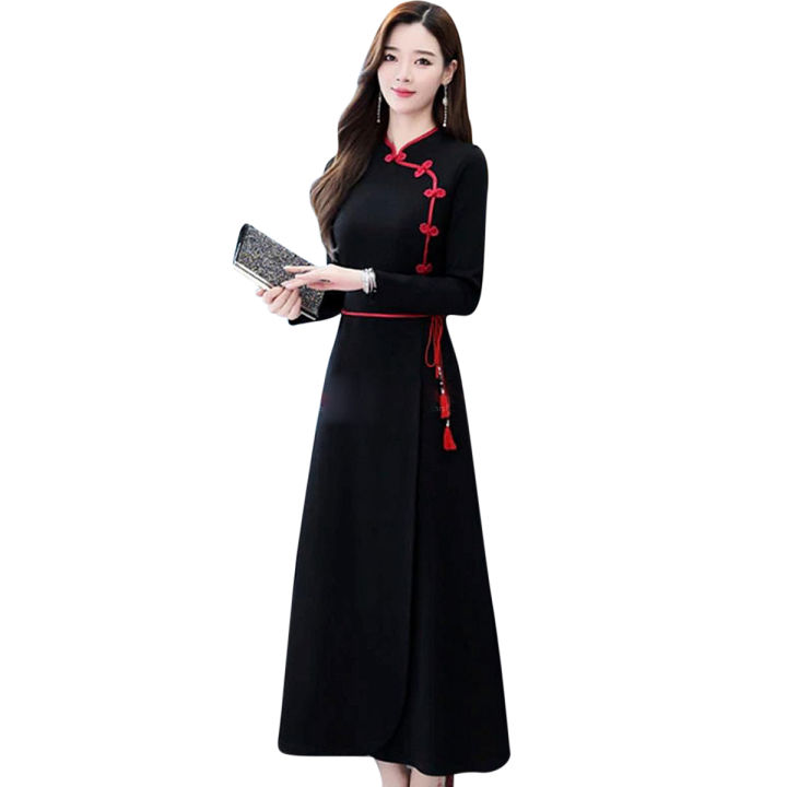 New%20Vintage%20Chinese%20Style%20Elegant%20Women%20Long%20Kurti,%20Fibric%20linen%202023%20-%20Image%202