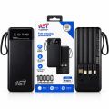 AST PB001 10000mAh Power Bank with Built-in 3-in-1 Cable & Digital Display.