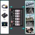 DC 24V Relay Module, 6 Channel SPDT Switch Module with Isolated Optocoupler DIN Rail Mount Pluggable Power Relay Module.
