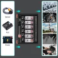 DC 24V Relay Module, 6 Channel SPDT Switch Module with Isolated Optocoupler DIN Rail Mount Pluggable Power Relay Module. 