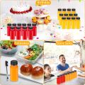 Eco-friendly 100ml 250ml 350ml 500ml Square Transparent PET Juice Plastic Drink Bottle with Lid. 
