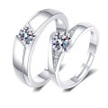 Couples Ring Set for Men And Women Matching Wedding Bands Stainless Steel Gold Plated Rings. 