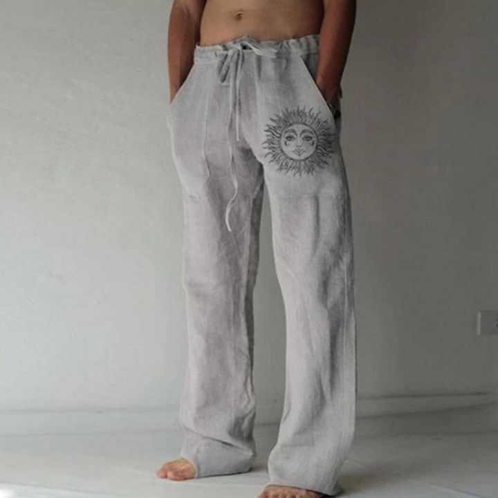 Men%20Pants%20Casual%20Stylish%20Flying%20Bird%20Print%20Lace-up%20Mid%20Waist%20Vintage%20Long%20Pants%20Male%20Trousers%20Streetwear%20Spring%20Autumn%20-%20Image%202