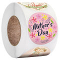Tag Sticker Kraft Paper Happy Birthday Gift Tag Hangtag 500 Pieces Round Happy Mother's Day Gift.