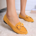 Spring beanie shoes, flat heel flats, casual single shoes, bow women's shoes, driving work shoes. 