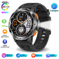 Fashions 5ATM LED Flashlight Smart Watch Men 100+ Sports Modes Health Monitor New style Man Watches Bluetooth Call Men Smartwatches For Android ios. 