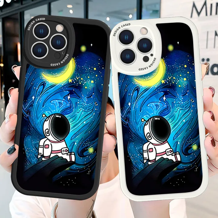 Hontinga%20for%20OPPO%20F19%20Pro%20A94%20Reno5%20F%20Back%20Cover%20PU%20Leather%20Moon%20Astronaut%20Case%20Soft%20Silicone%20Edge%20Phone%20Cases%20-%20Image%203