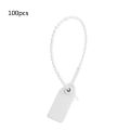 100 Pcs Self-Locking Signage Plastic Tamper Security Seals Tags Safety Padlocks 250mm/9.84" Length.