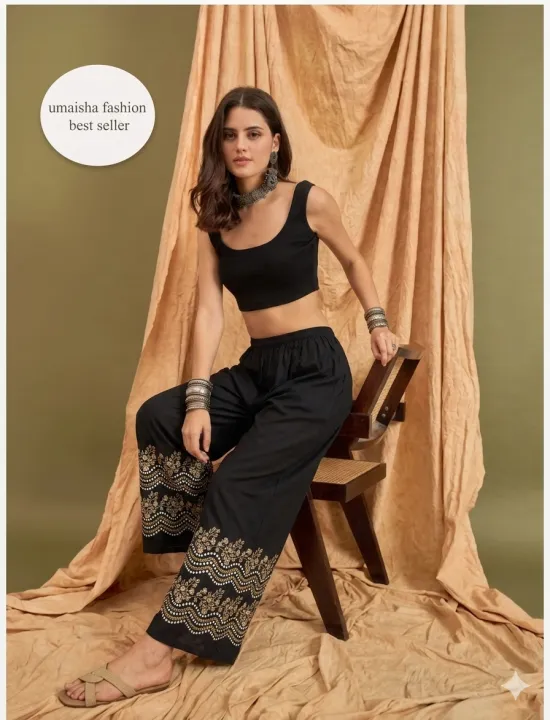 Fashion%20Trend%20Soft%20China%20Linen%20Fabrics%20Print%20Plazzo%20For%20Woman%20-%20Image%204