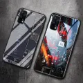 For Realme 7 Pro Back Cover Version Theme Case Tempered Glass Protection shockproof Cover for Realme7 Pro case Transparent Circuit Board Design Full Coverage Phone cases. 