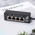 1 Pcs RJ45 LAN Connector Ethernet Network Splitter Cable 1 Male to 4 LAN Port for Networking Extension Accessories. 