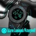 Men Women Sports Luminous Electronic Watch LED Waterproof Electronic Wirstwatch Alarm Student Girls Gifts.