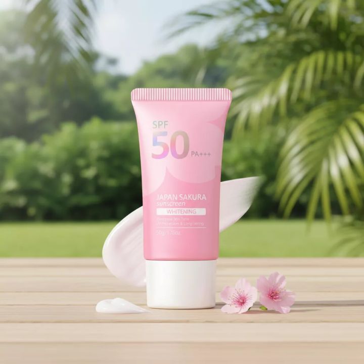 Sakura%20Sunscreen%20SPF%2050%20PA+++%20Japan%20Imported%20Beauty%20Makeup%20Protective%20Cream%20for%20Women%20Face%20Care%20UV%20Protection%20Moisturizing%20-%20Image%202
