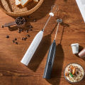 PARACITY Black Automatic Coffee Beater Milk Frother Cream Beat Eggs Food Mixer Making Coffee Flowers Kitchen Coffee Supplies. 