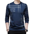 Navy Blue Full  Sleeve T Shirt For Men. 