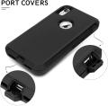 iPhone XR Case, iPhone Xs Max Case, iPhone Xs Case,Heavy Duty Defender Shockproof Hard PC Bumper+Soft TPU Back Cover Full Body Protective Phone Case for iPhone XR/ Xs Max/X/Xs.