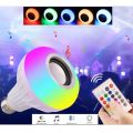 Smart Led Remote Control Bluetooth Speaker Music Bulb - AC 220V - Speaker.