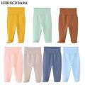 Spring Autumn Newborn Baby Pants For Boys Girls Organic Cotton PP Pants Infant High Waist Pyjama Trousers Panty hose. 